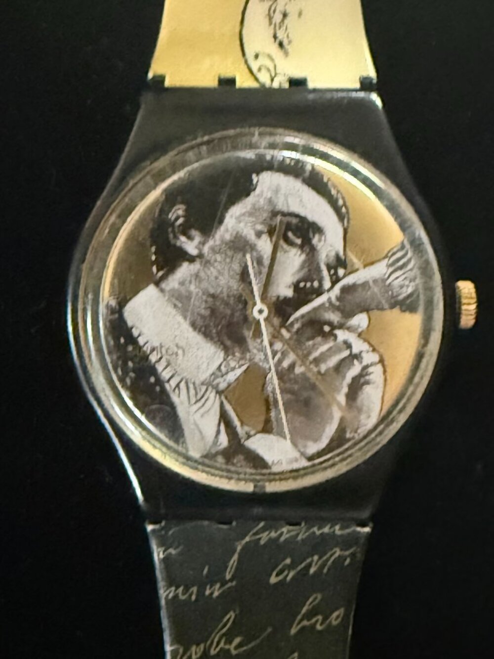 Vintage 1991 Swatch Gent Watch in the "Baiser D'Antan" (GB148) Design
